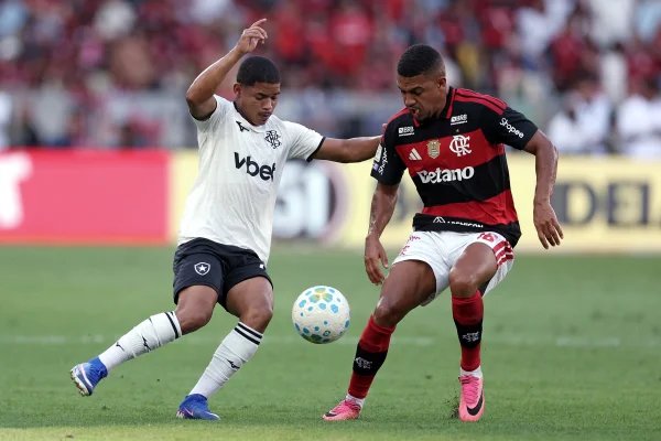 Flamengo vence Botafogo e segue na vice-liderança do Brasileirão - destaque galeria